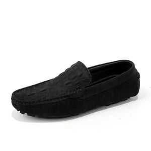 Crocodile Suede Men Loafers Moccasins Genuine Leather Mens Boat Shoes Slip On Male Casual Boats Shoes 