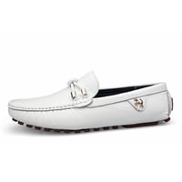 Men Loafers Handmade Leather Shoes Casual Driving Flats Slip-on Shoes Moccasins Boat Shoes