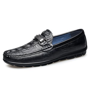 New Men Loafers Real Leather Shoes Fashion Upscale Men Boat Shoes Brand Mens Casual GenuineLeather Shoes Male Flat Shoes