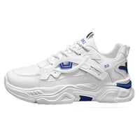 Breathable white shoes, trendy and versatile, height-enhancing sneakers, casual running shoes