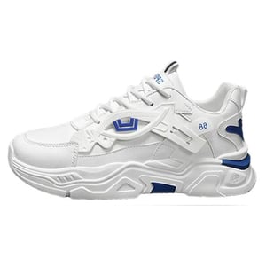 Breathable white shoes, trendy and versatile, height-enhancing sneakers, casual running shoes
