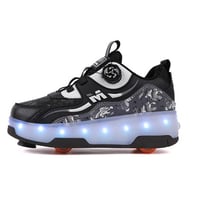 Heelys lightweight double-row wheel retractable sneakers breathable roller sports shoes