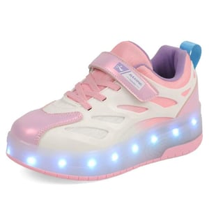 Roller shoes with retractable wheels
